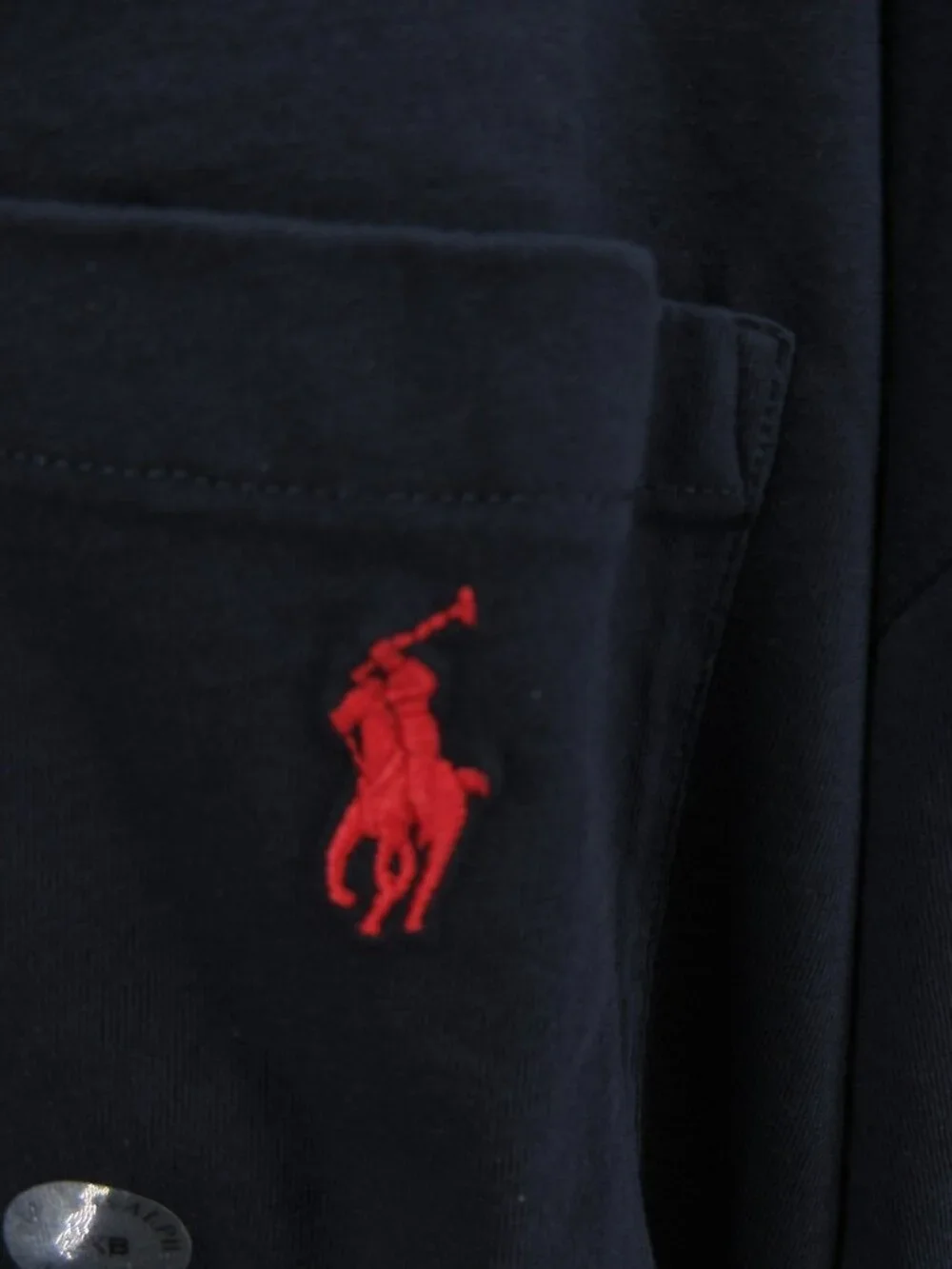 Polo Ralph Lauren Shirt 2XB Big Navy Pullover Pony Tee Pocket Crewneck